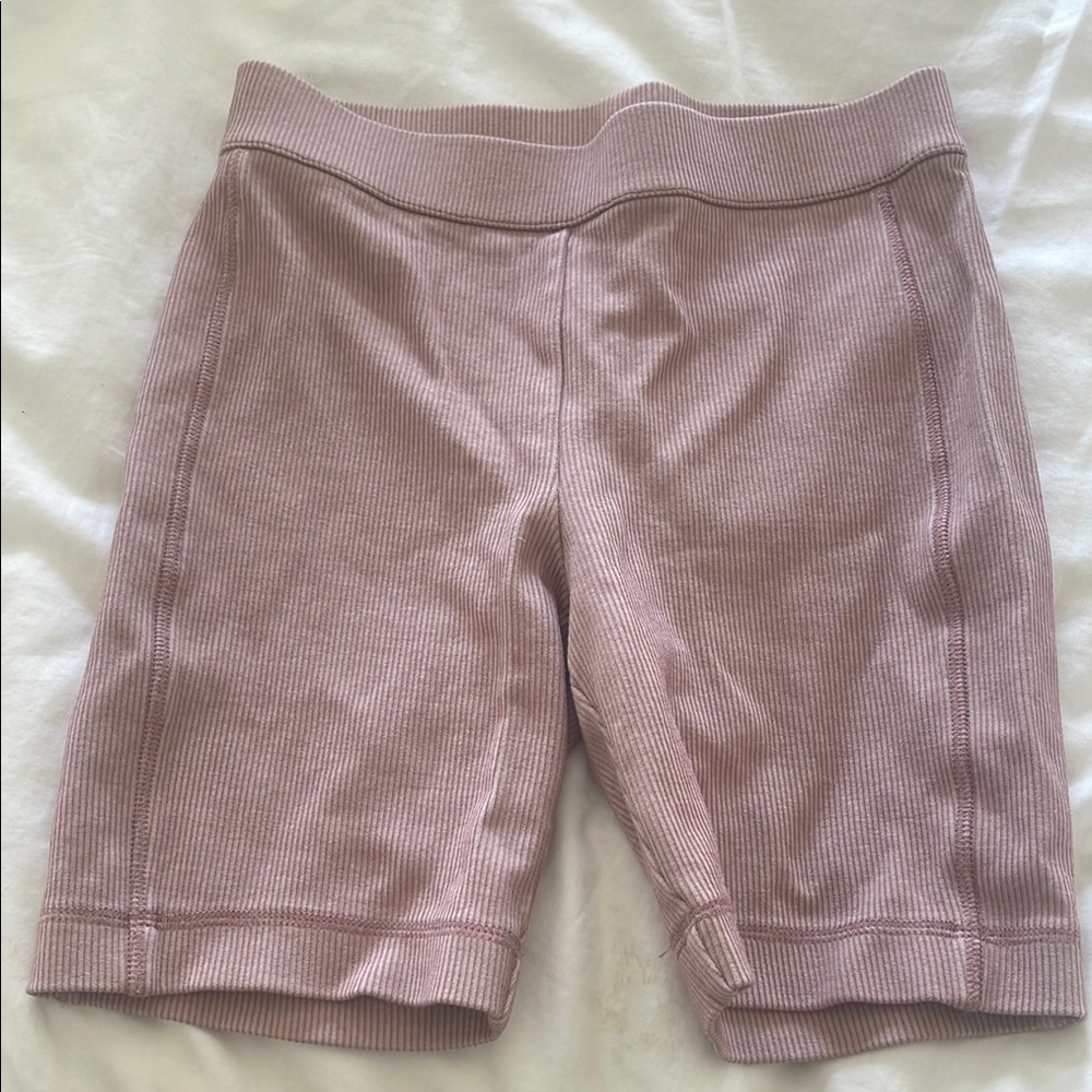Women's Club Monaco Pink Ribbed Shorts